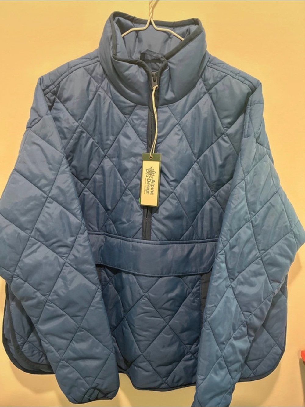 Kids Quilted Blue Pullover Jacket